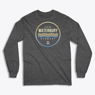 Waterbury Vermont Color Fade Classic Long Sleeve T-Shirt