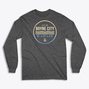 Boyne City Michigan Color Fade Classic Long Sleeve T-Shirt
