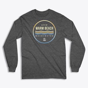 Warm Beach Washington Color Fade Classic Long Sleeve T-Shirt