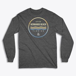 Hernando Beach Florida Color Fade Classic Long Sleeve T-Shirt