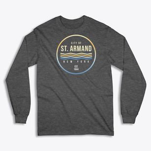 St. Armand New York Color Fade Classic Long Sleeve T-Shirt