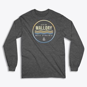 Mallory West Virginia Color Fade Classic Long Sleeve T-Shirt