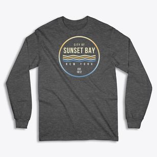 Sunset Bay New York Color Fade Classic Long Sleeve T-Shirt