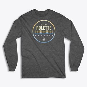 Rolette North Dakota Color Fade Classic Long Sleeve T-Shirt