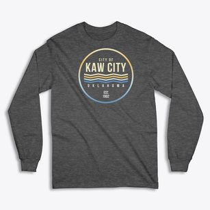 Kaw City Oklahoma Color Fade Classic Long Sleeve T-Shirt