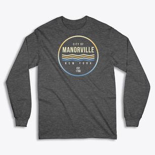 Manorville New York Color Fade Classic Long Sleeve T-Shirt