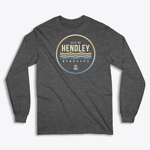 Hendley Nebraska Color Fade Classic Long Sleeve T-Shirt