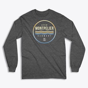 Montpelier Vermont Color Fade Classic Long Sleeve T-Shirt