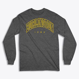 Burlington Iowa Inline Classic Long Sleeve T-Shirt