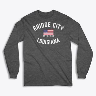 Bridge City Louisiana Patriot Classic Long Sleeve T-Shirt