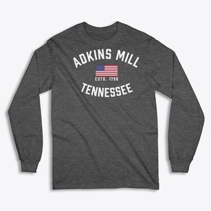 Adkins Mill Tennessee Patriot Classic Long Sleeve T-Shirt