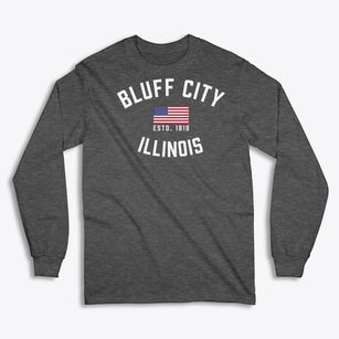 Bluff City Illinois Patriot Classic Long Sleeve T-Shirt