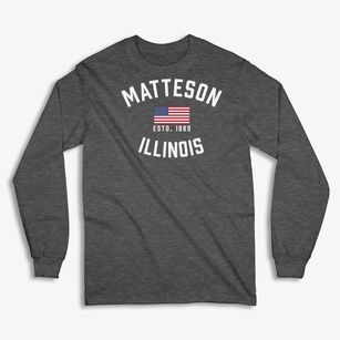 Matteson Illinois Patriot Classic Long Sleeve T-Shirt
