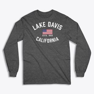 Lake Davis California Patriot Classic Long Sleeve T-Shirt