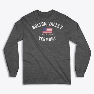 Bolton Valley Vermont Patriot Classic Long Sleeve T-Shirt