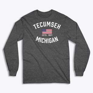 Tecumseh Michigan Patriot Classic Long Sleeve T-Shirt