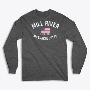 Mill River Massachusetts Patriot Classic Long Sleeve T-Shirt