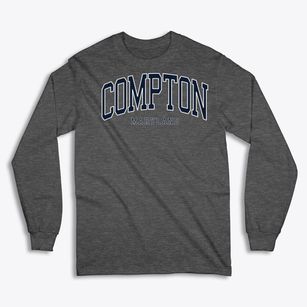 Compton Maryland Traditional Classic Long Sleeve T-Shirt