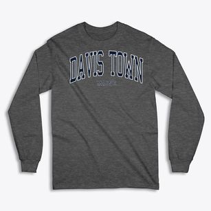 Davis Town Maine Traditional Classic Long Sleeve T-Shirt