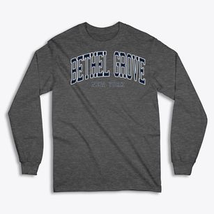 Bethel Grove New York Traditional Classic Long Sleeve T-Shirt