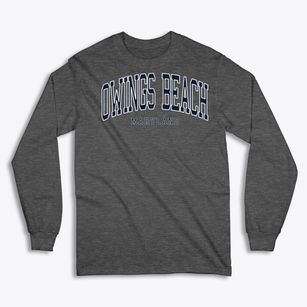 Owings Beach Maryland Traditional Classic Long Sleeve T-Shirt