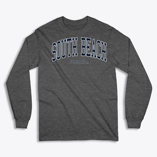 South Beach Florida Traditional Classic Long Sleeve T-Shirt