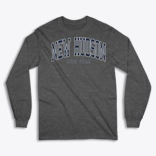 New Hudson New York Traditional Classic Long Sleeve T-Shirt