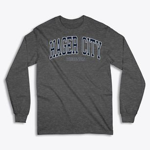 Hager City Wisconsin Traditional Classic Long Sleeve T-Shirt