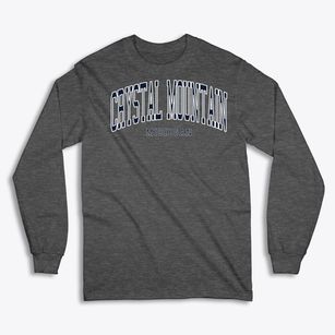 Crystal Mountain Michigan Traditional Classic Long Sleeve T-Shirt