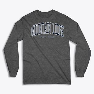 Mountain Lodge New York Traditional Classic Long Sleeve T-Shirt