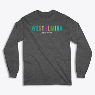 West Elmira New York Color Pop Classic Long Sleeve T-Shirt