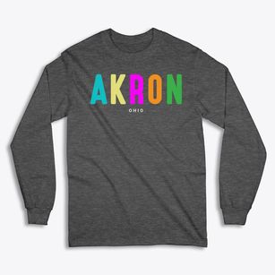 Akron Ohio Color Pop Classic Long Sleeve T-Shirt