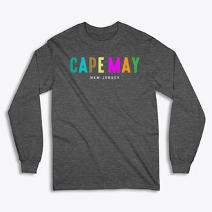 Cape May New Jersey Color Pop Classic Long Sleeve T-Shirt