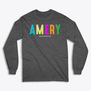 Amery Wisconsin Color Pop Classic Long Sleeve T-Shirt