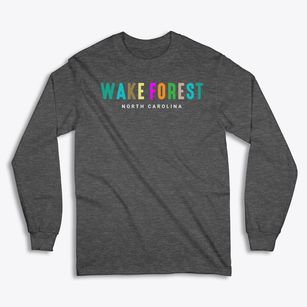 Wake Forest North Carolina Color Pop Classic Long Sleeve T-Shirt