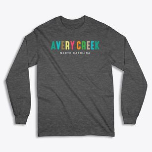 Avery Creek North Carolina Color Pop Classic Long Sleeve T-Shirt