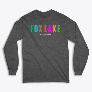 Fox Lake Wisconsin Color Pop Classic Long Sleeve T-Shirt