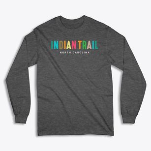 Indian Trail North Carolina Color Pop Classic Long Sleeve T-Shirt