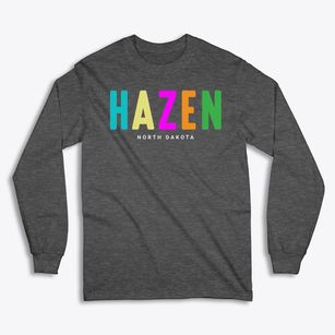 Hazen North Dakota Color Pop Classic Long Sleeve T-Shirt