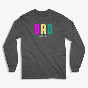 Ord Nebraska Color Pop Classic Long Sleeve T-Shirt