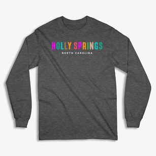 Holly Springs North Carolina Color Pop Classic Long Sleeve T-Shirt