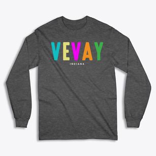 Vevay Indiana Color Pop Classic Long Sleeve T-Shirt