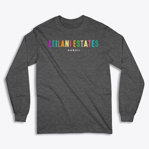 Leilani Estates Hawaii Color Pop Classic Long Sleeve T-Shirt