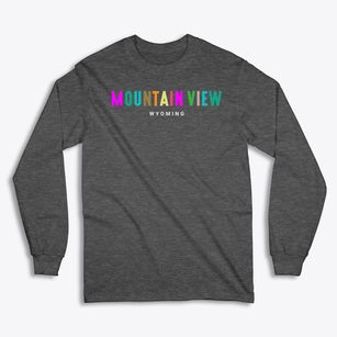 Mountain View Wyoming Color Pop Classic Long Sleeve T-Shirt