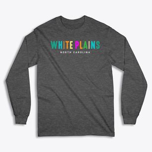 White Plains North Carolina Color Pop Classic Long Sleeve T-Shirt