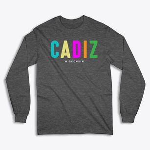 Cadiz Wisconsin Color Pop Classic Long Sleeve T-Shirt