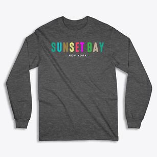 Sunset Bay New York Color Pop Classic Long Sleeve T-Shirt
