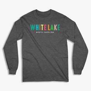 White Lake North Carolina Color Pop Classic Long Sleeve T-Shirt