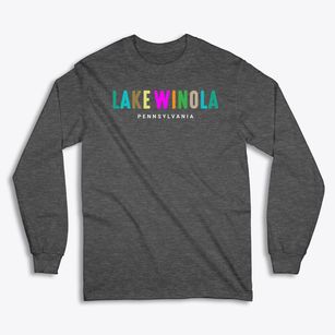 Lake Winola Pennsylvania Color Pop Classic Long Sleeve T-Shirt