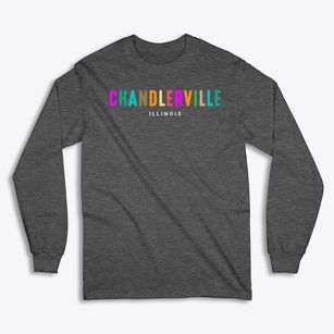 Chandlerville Illinois Color Pop Classic Long Sleeve T-Shirt